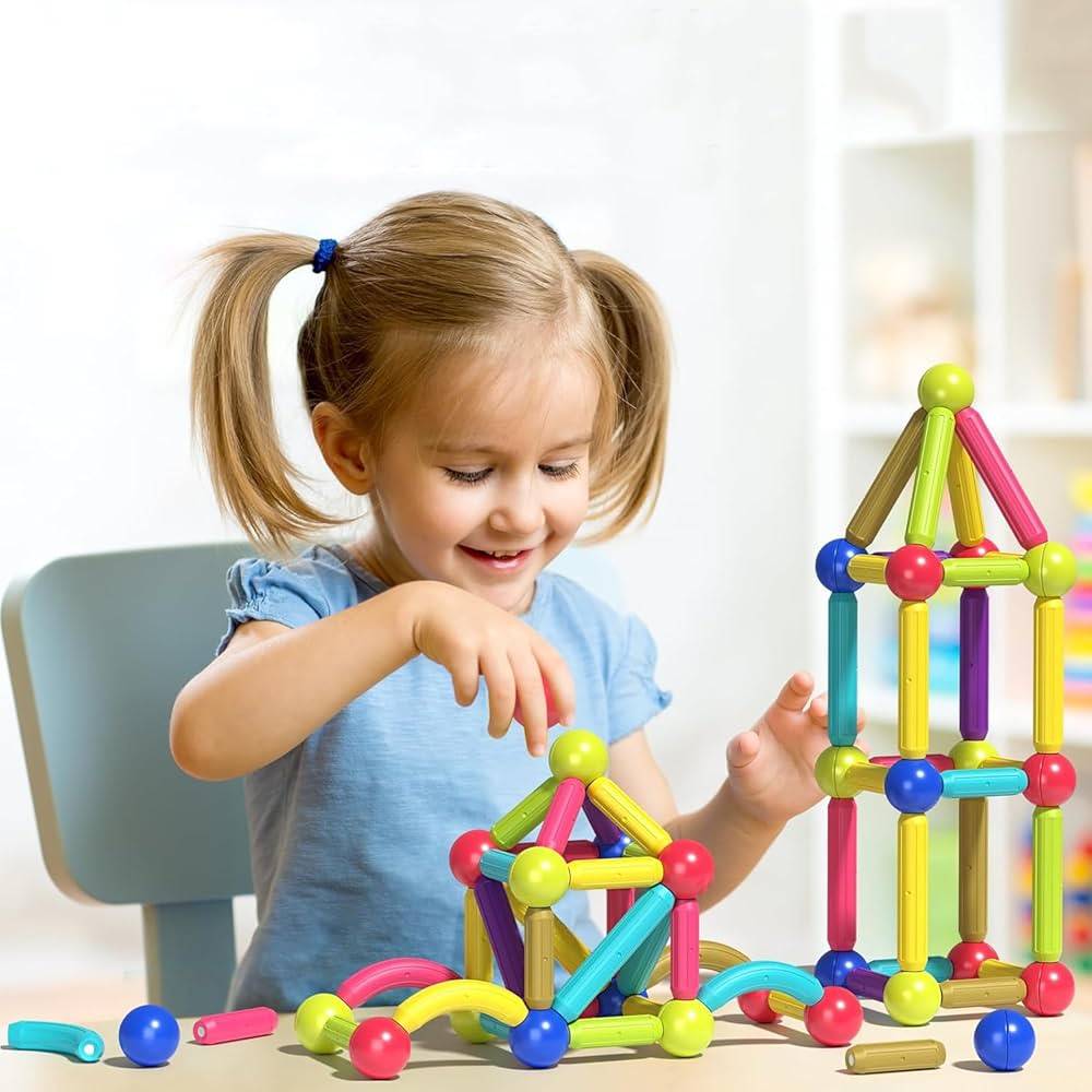 42 Pcs Magnetic Balls & Sticks Toy for Kids
