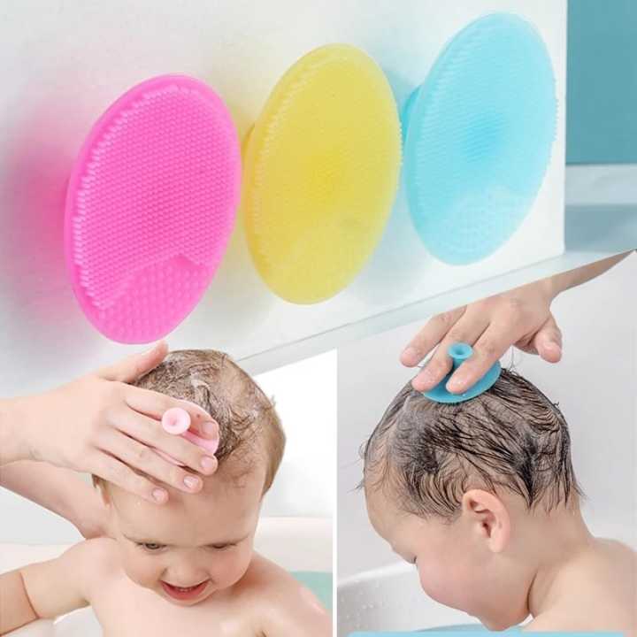 3 Pcs - Soft Silicone Baby Shampoo Brush for Newborn