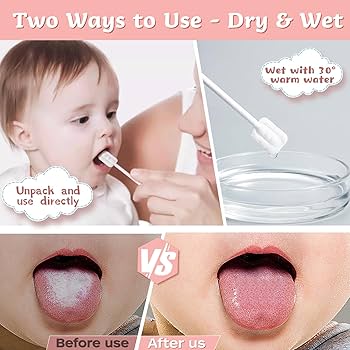 Baby Oral Cleaner – বেবি জিভ পরিষ্কার করার গজ টুথব্রাশ (৩০ পিস বক্স)