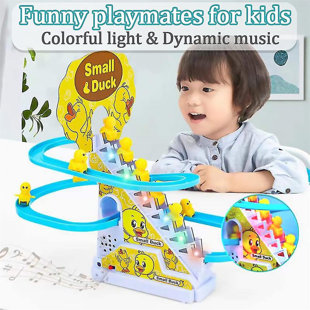 Electric Duck Climbing Stairs Educational Toy for Kids