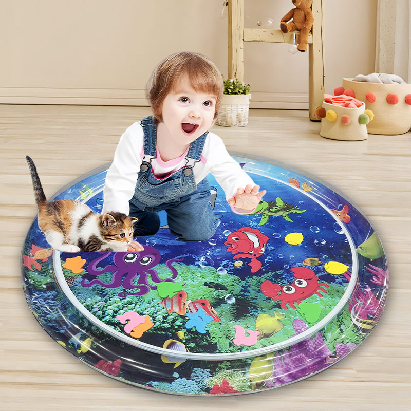 Baby Water Mat Inflatable Cushion Infant Toddler Water Play Mat Toyss