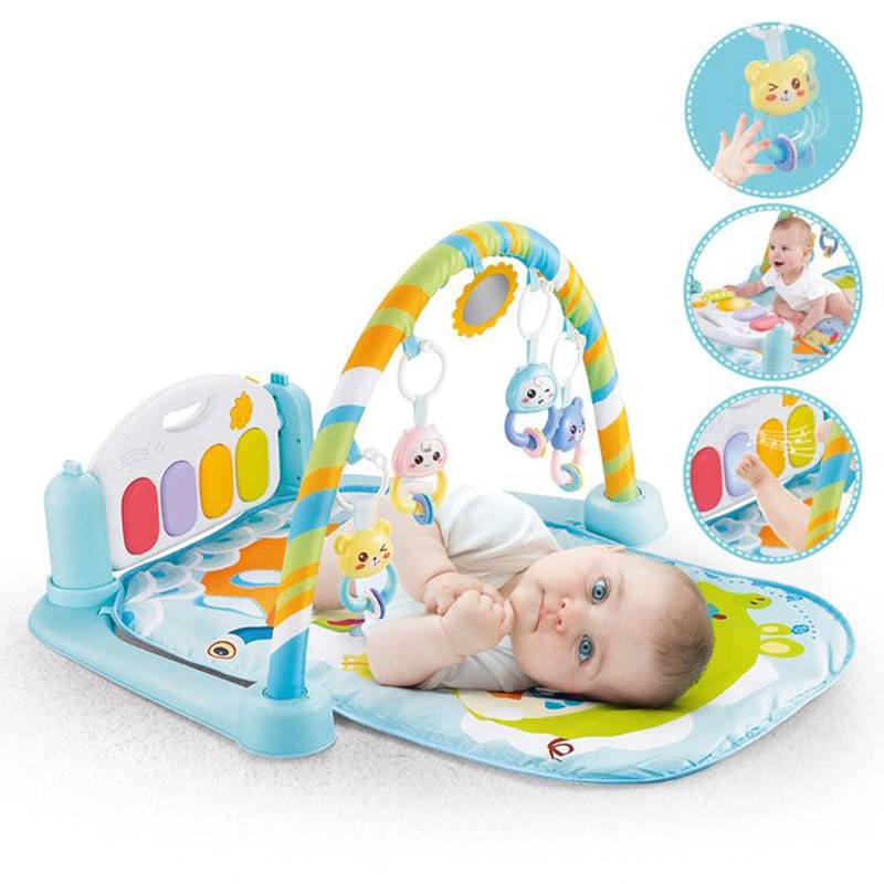 Baby Musical Piano Gym Mat with Toys – Soft & Safe Play Mat for Newborn Baby