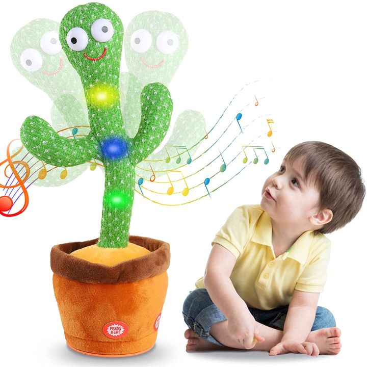 Dancing & Singing Talking Cactus Toy for Kids – Funny Musical Toy