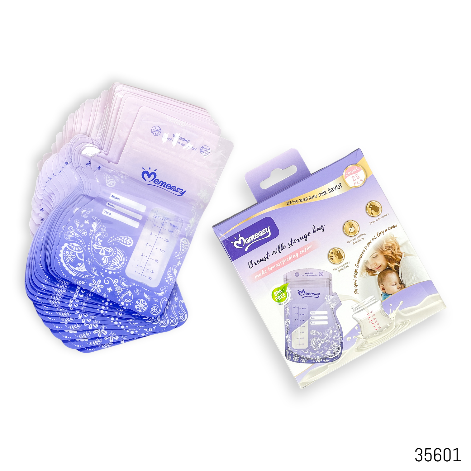 Momeasy Milk Storage Bag – 25pcs