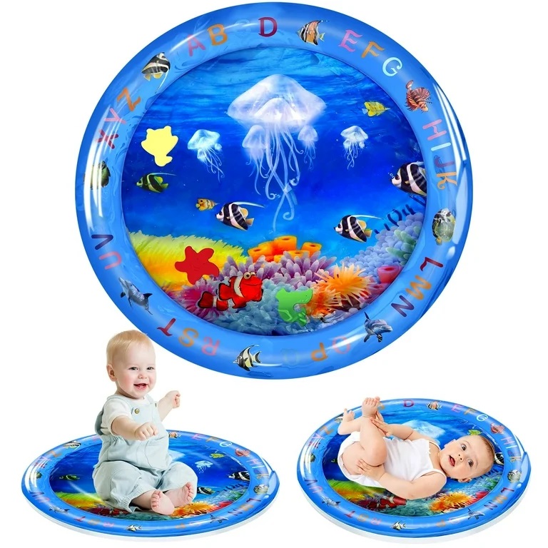Baby Water Mat Inflatable Cushion Infant Toddler Water Play Mat Toys