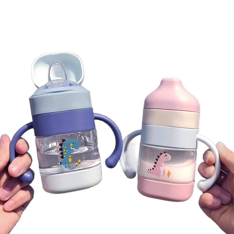 Dragon Design Baby & Kids Straw Drinking Bottle with Suction – 250ML