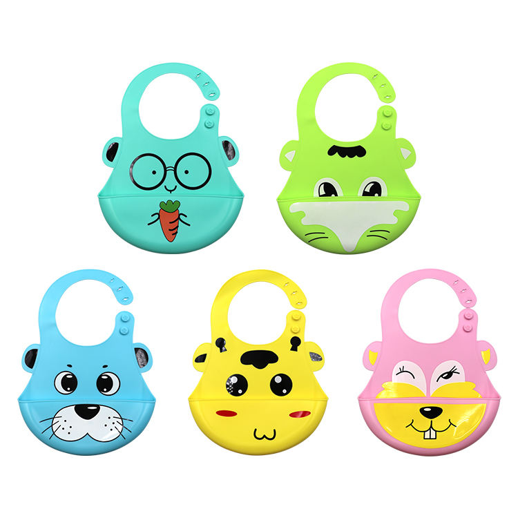 100% Food-Grade Silicone Baby Bibs – Waterproof & Reusable